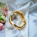 Golden Wave Cuff Bangle